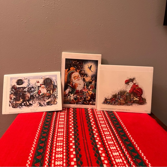 3 Lynn Bywaters & Peggy Abrams Christmas Prints Set of 3 NEW in Plastic - Picture 5 of 16